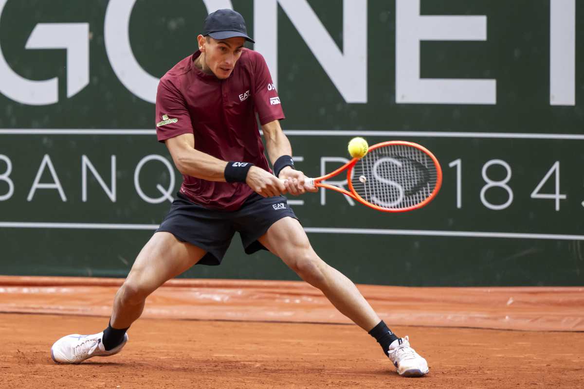 Matteo Arnaldi in campo