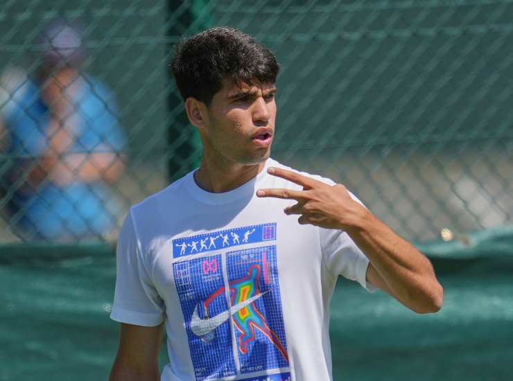 Il tennista spagnolo Carlos Alcaraz