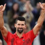 Djokovic esulta braccia al cielo