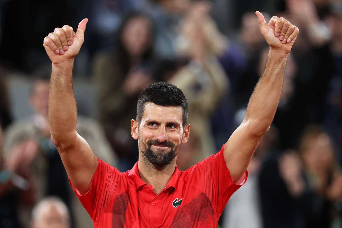 Djokovic esulta braccia al cielo