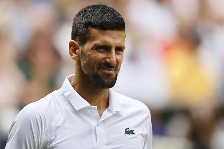 Primo piano di Novak Djokovic
