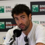 Matteo Berrettini in conferenza stampa a Roma