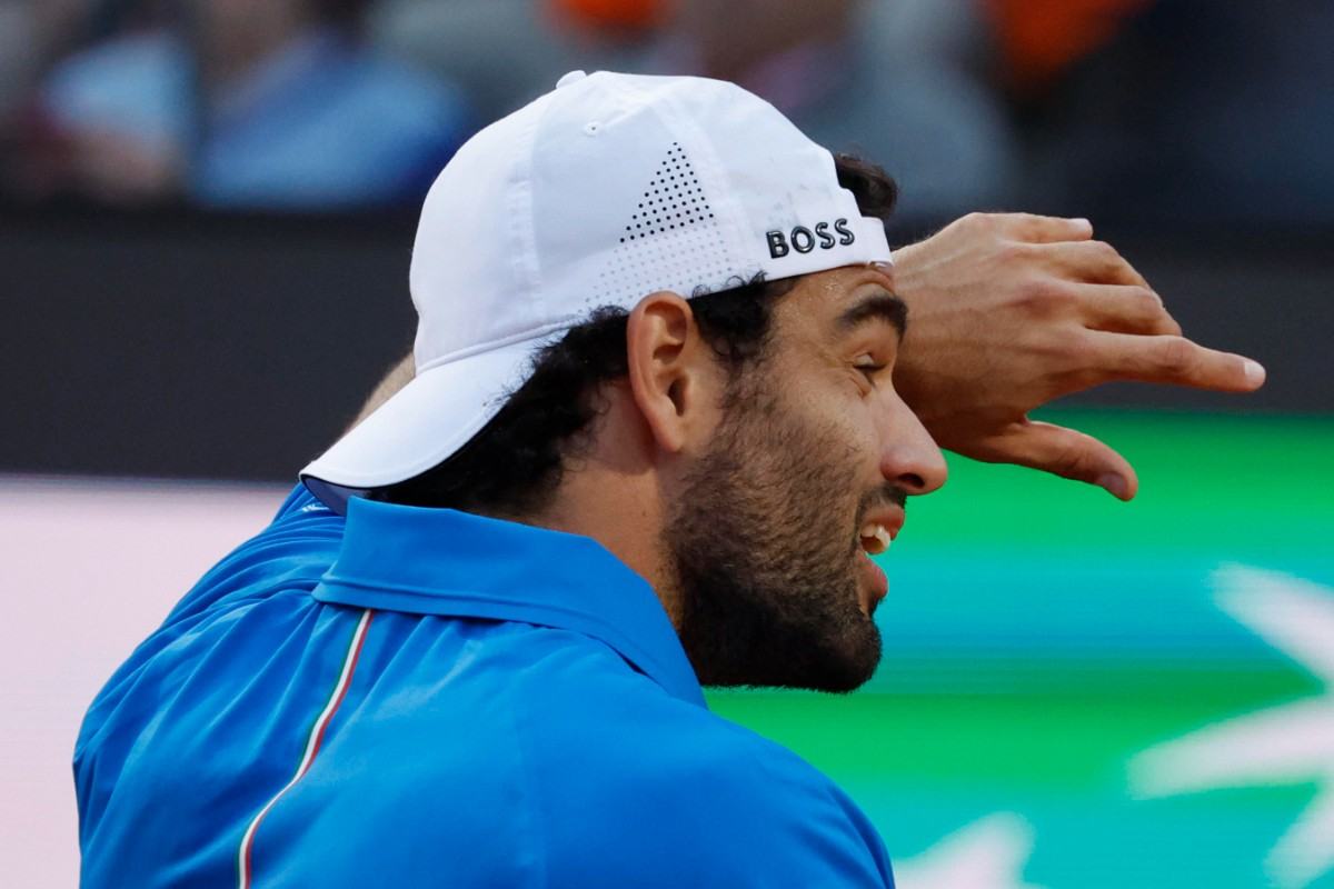 Matteo Berrettini durante gli Internazionali d'Italia