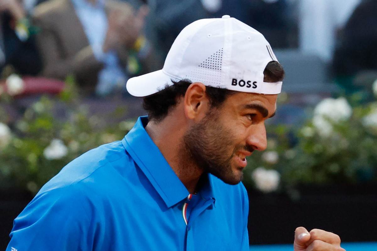 Matteo Berrettini durante gli Internazionali d'Italia