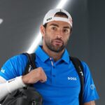 Matteo Berrettini prima di un match al Foro Italico