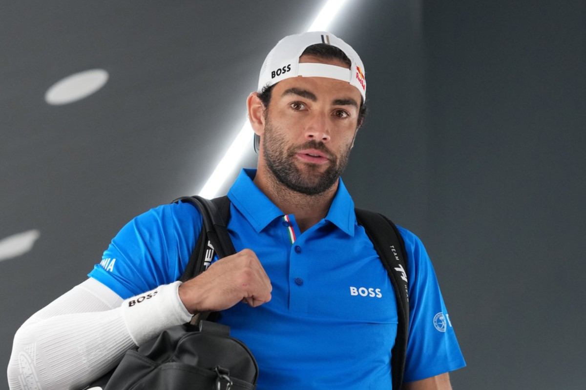 Matteo Berrettini prima di un match al Foro Italico