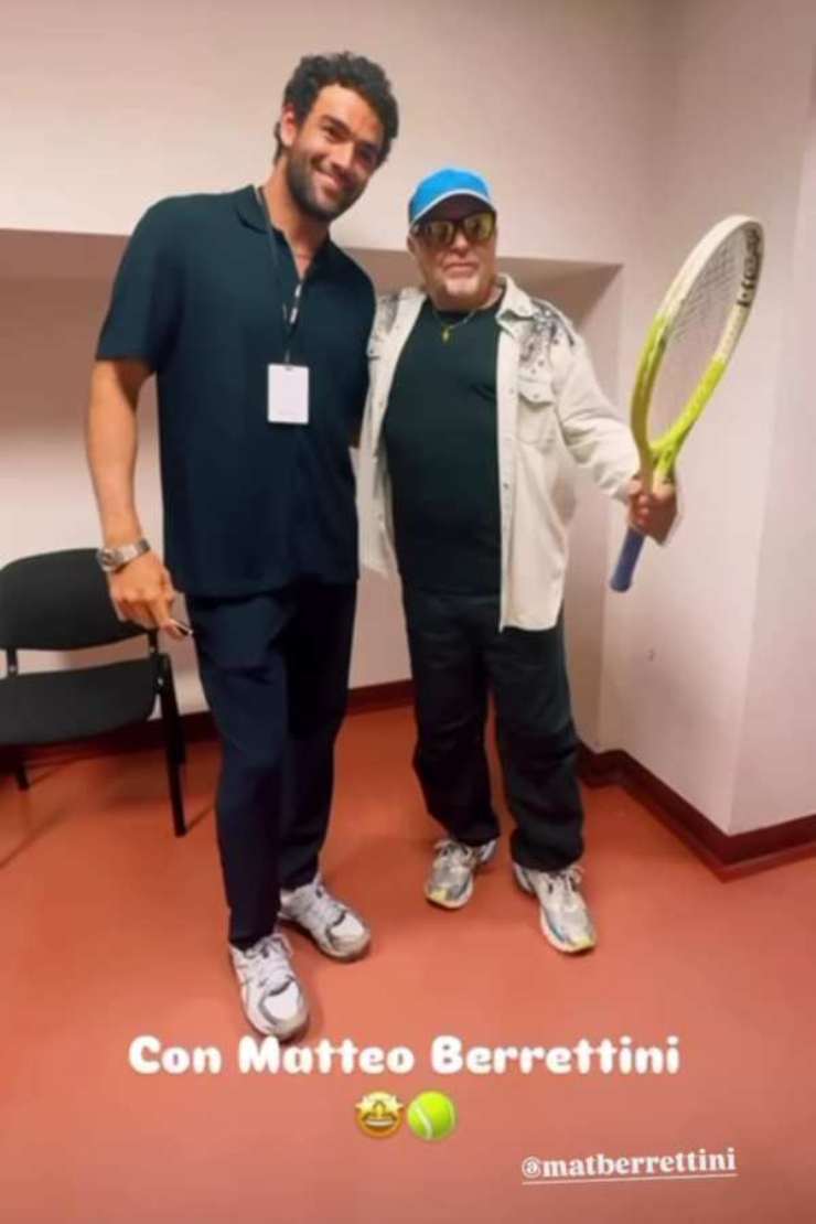 Matteo Berrettini con Vasco Rossi