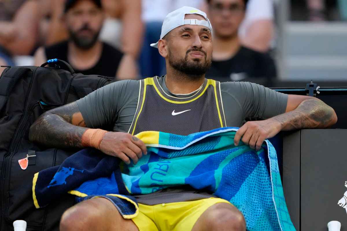 Il tennista australiano Nick Kyrgios