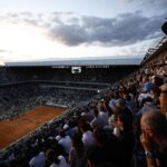 Foto panoramica del Court Philippe-Chatrier al Roland Garros
