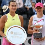 Sabalenka e Swiatek alla premiazione di Roma nel 2024