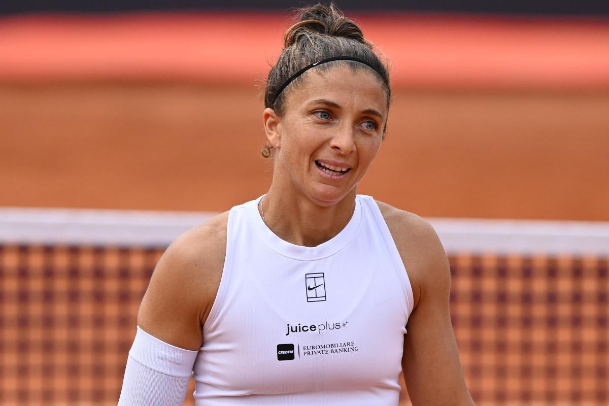 Sara Errani durante gli Internazionali d'Italia