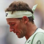 Casper Ruud con espressione affranta