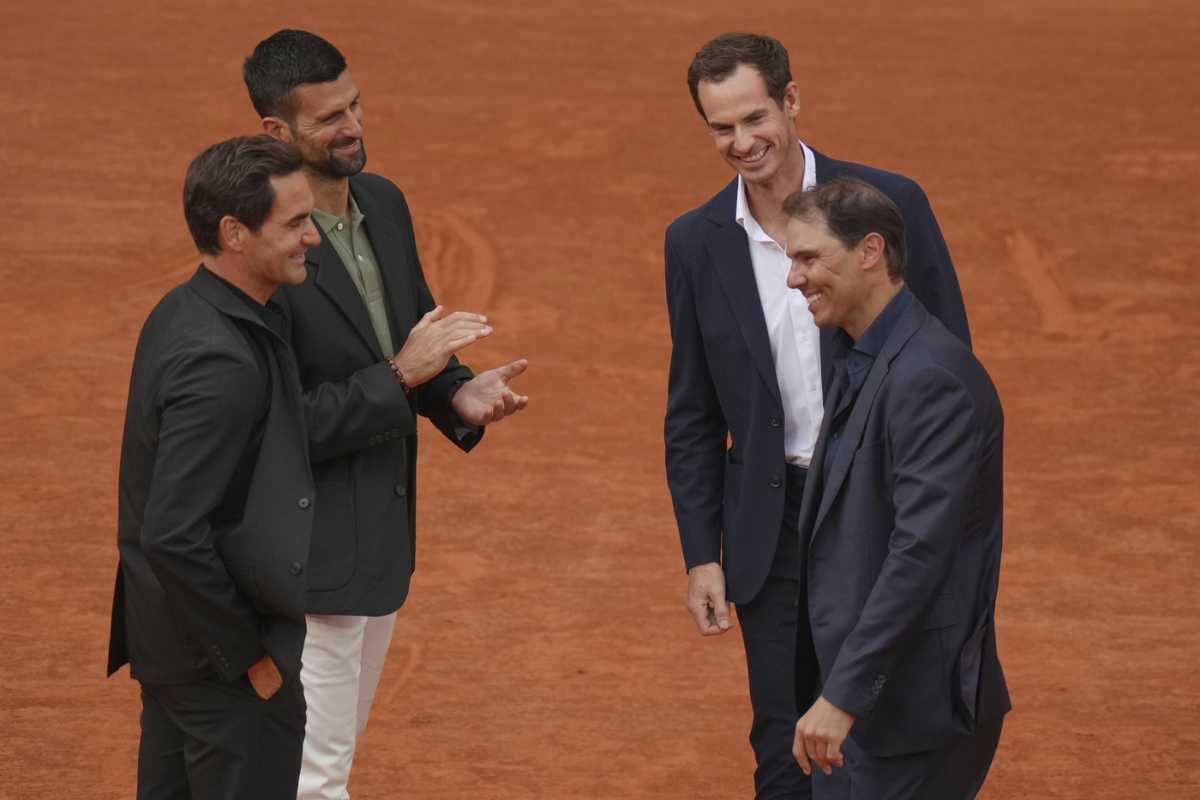 Murray con Federer, Nadal e Djokovic al Roland Garros