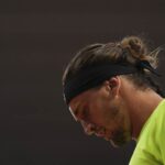 Zverev affranto in campo