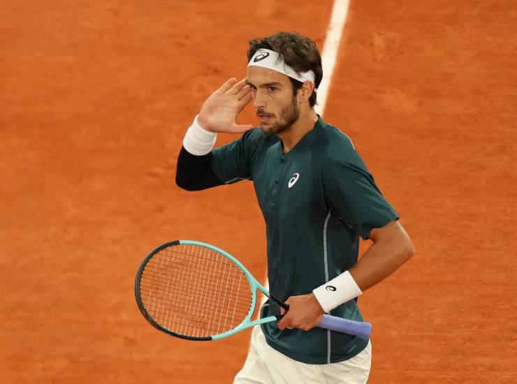 Il tennista azzurro Lorenzo Musetti