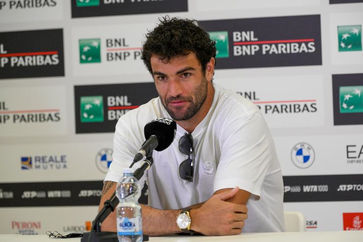 Matteo Berrettini in conferenza stampa