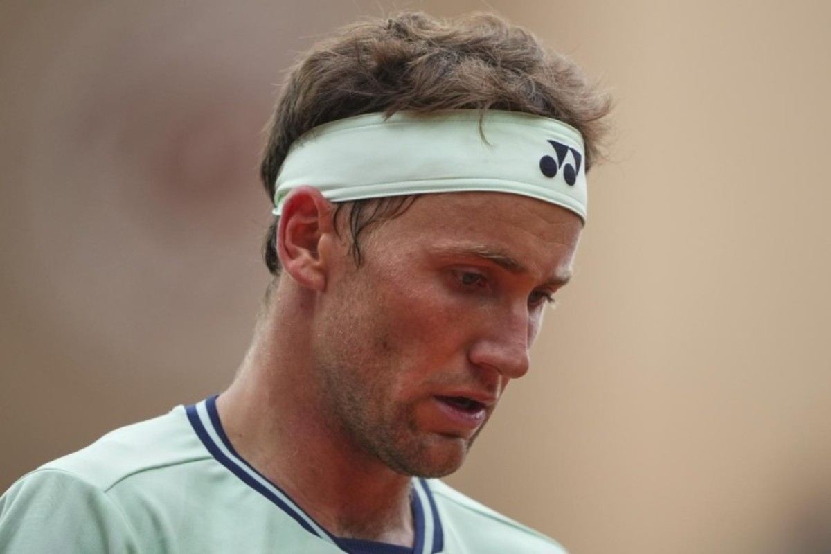 Casper Ruud durante il Roland Garros