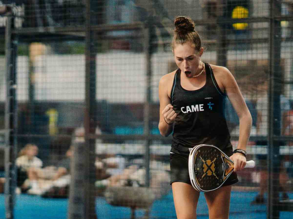 Dal Pozzo esulta dopo aver vinto un punto