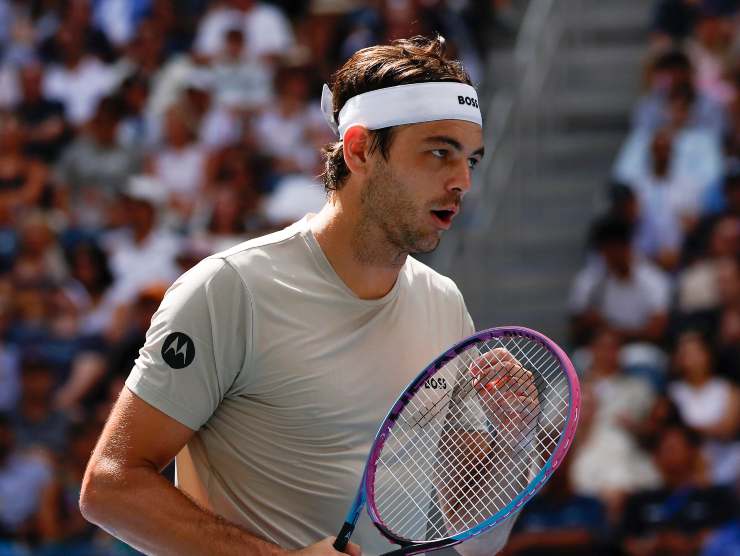 Taylor Fritz in campo agli US Open