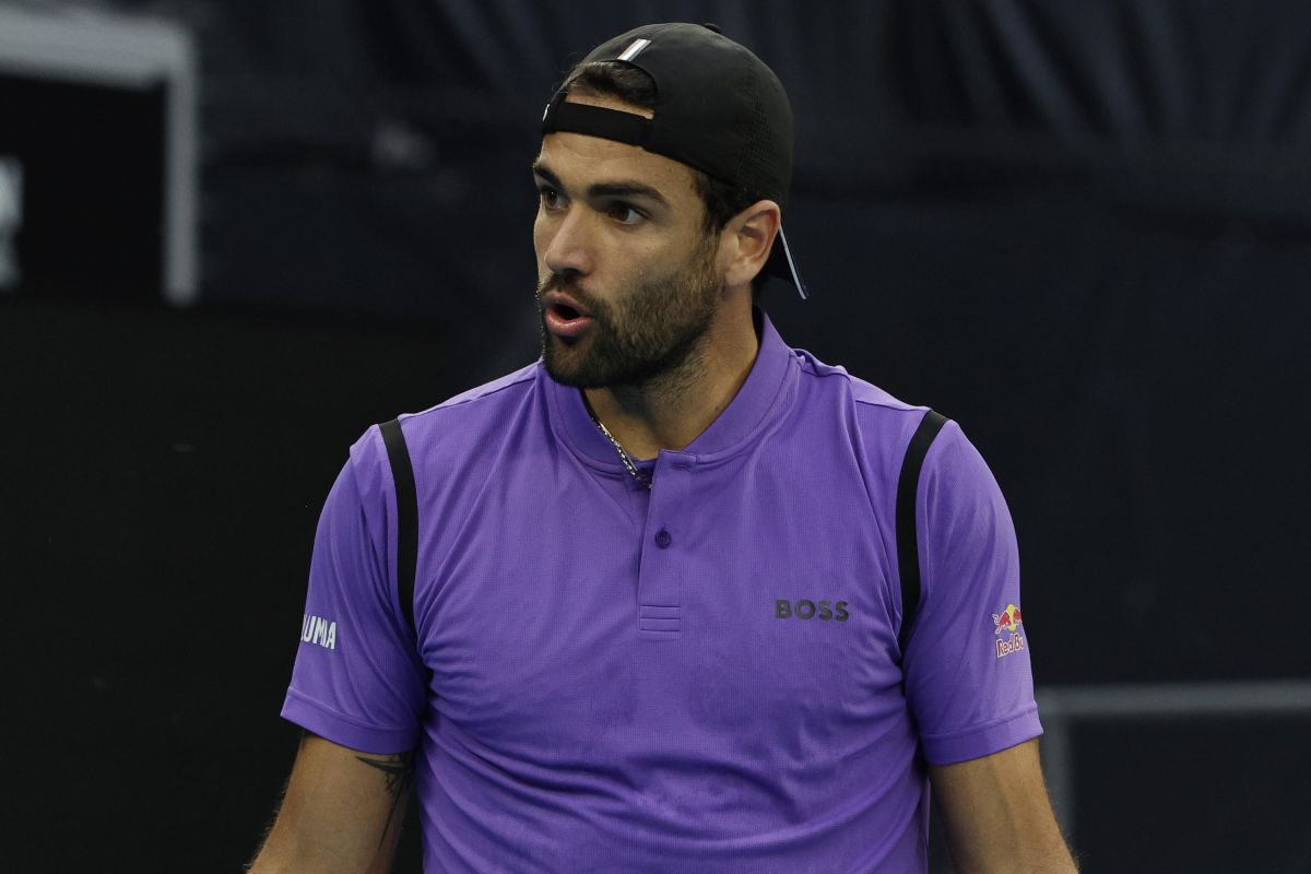 Matteo Berrettini con uno sguardo sorpreso