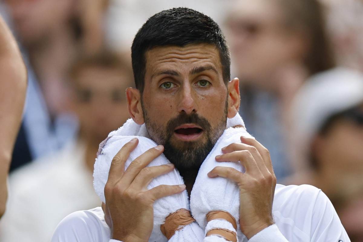 Novak Djokovic accaldato a Wimbledon