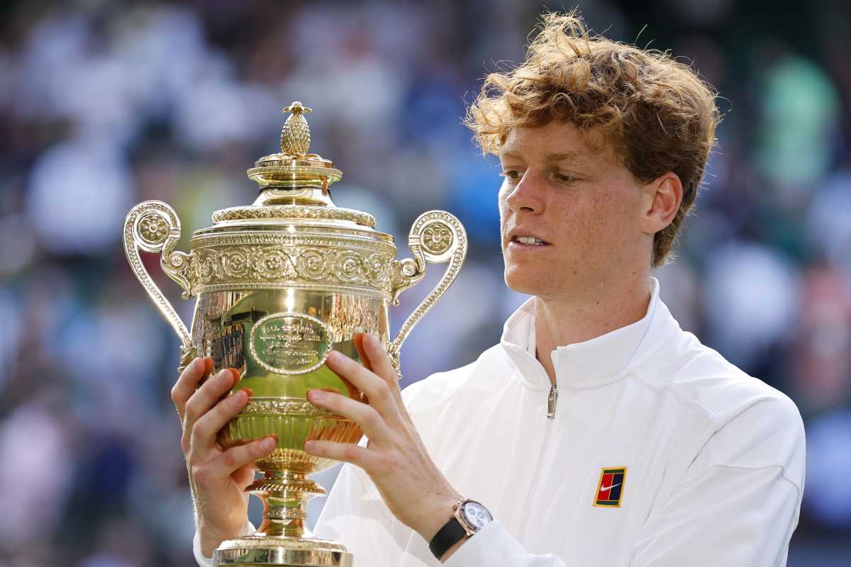 Jannik Sinner dopo il successo a Wimbledon