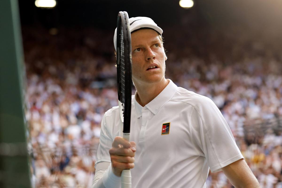 Jannik Sinner durante l'ultimo Wimbledon