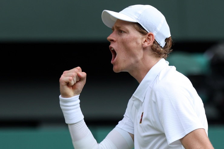 Jannik Sinner in occasione di Wimbledon