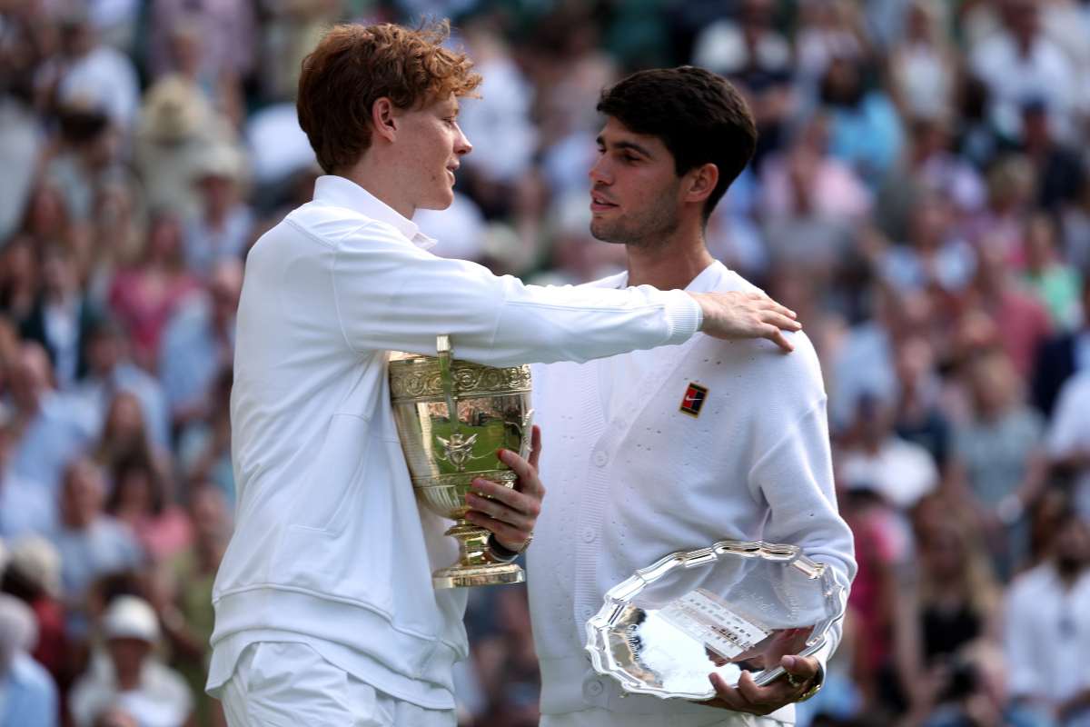 Sinner e Alcaraz premiati a Wimbledon