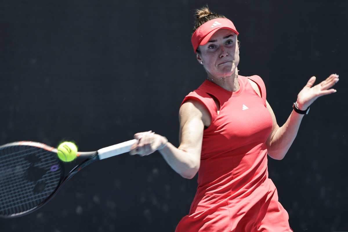 Svitolina in azione col dritto