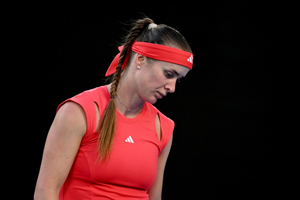 Svitolina guarda in basso sconsolata