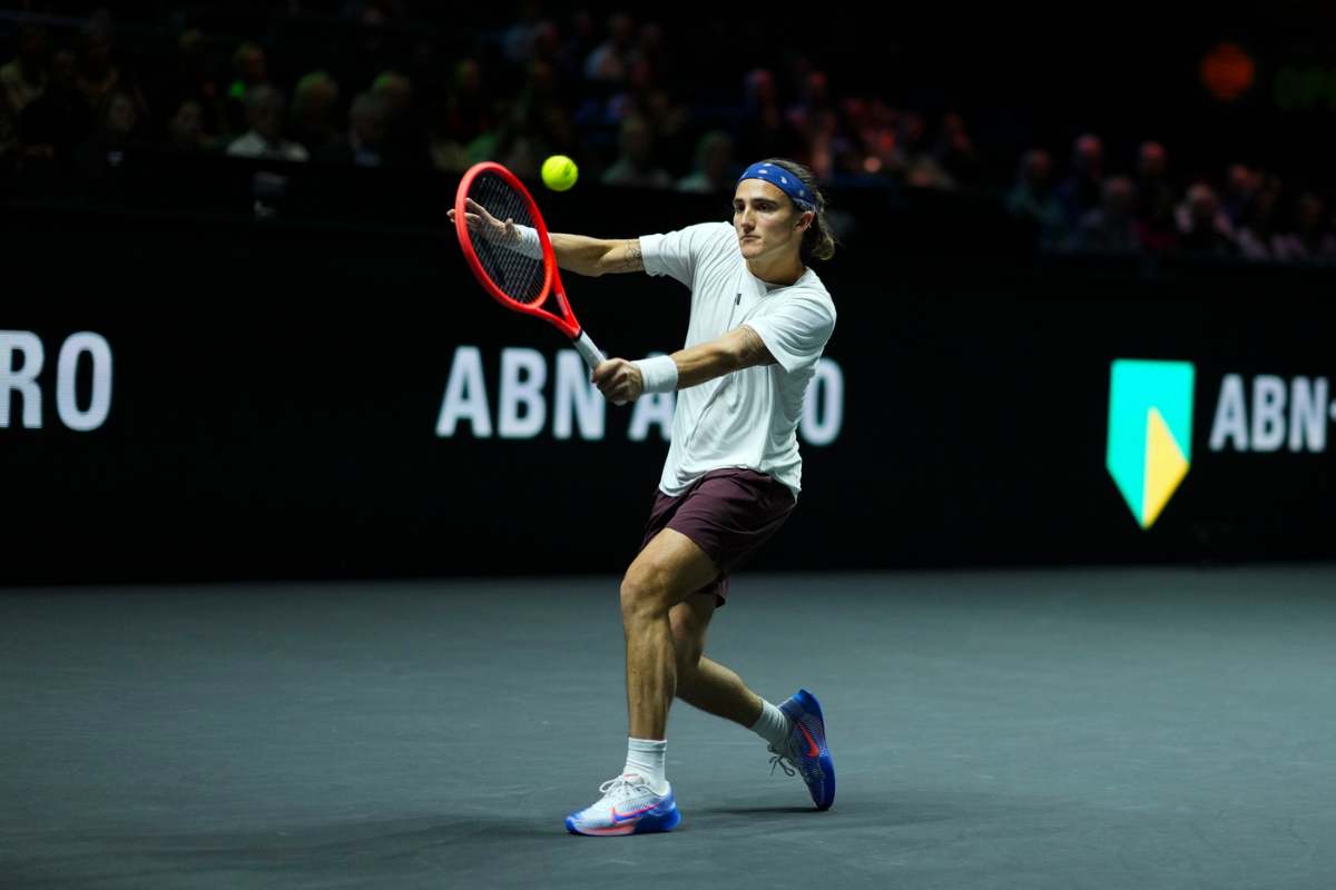 Mattia Bellucci in campo