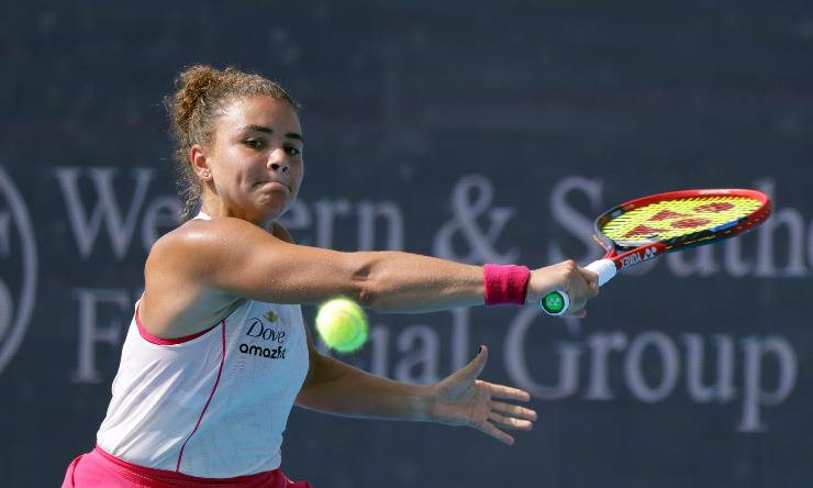 Jasmine Paolini in campo a Cincinnati