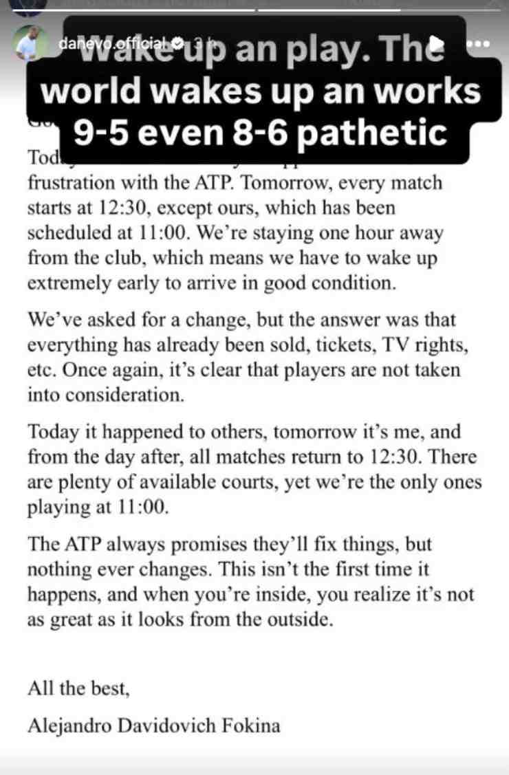 storia instagram Evans