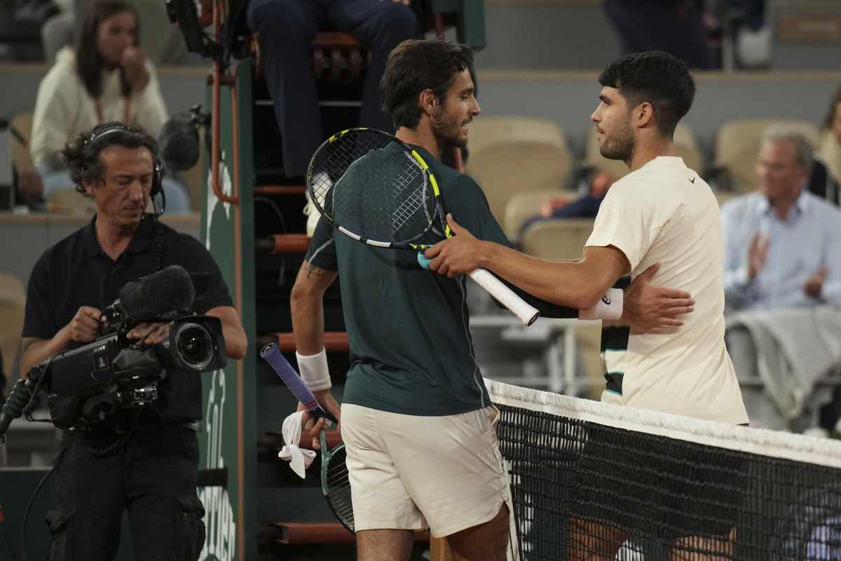 Lorenzo Musetti e Carlos Alcaraz