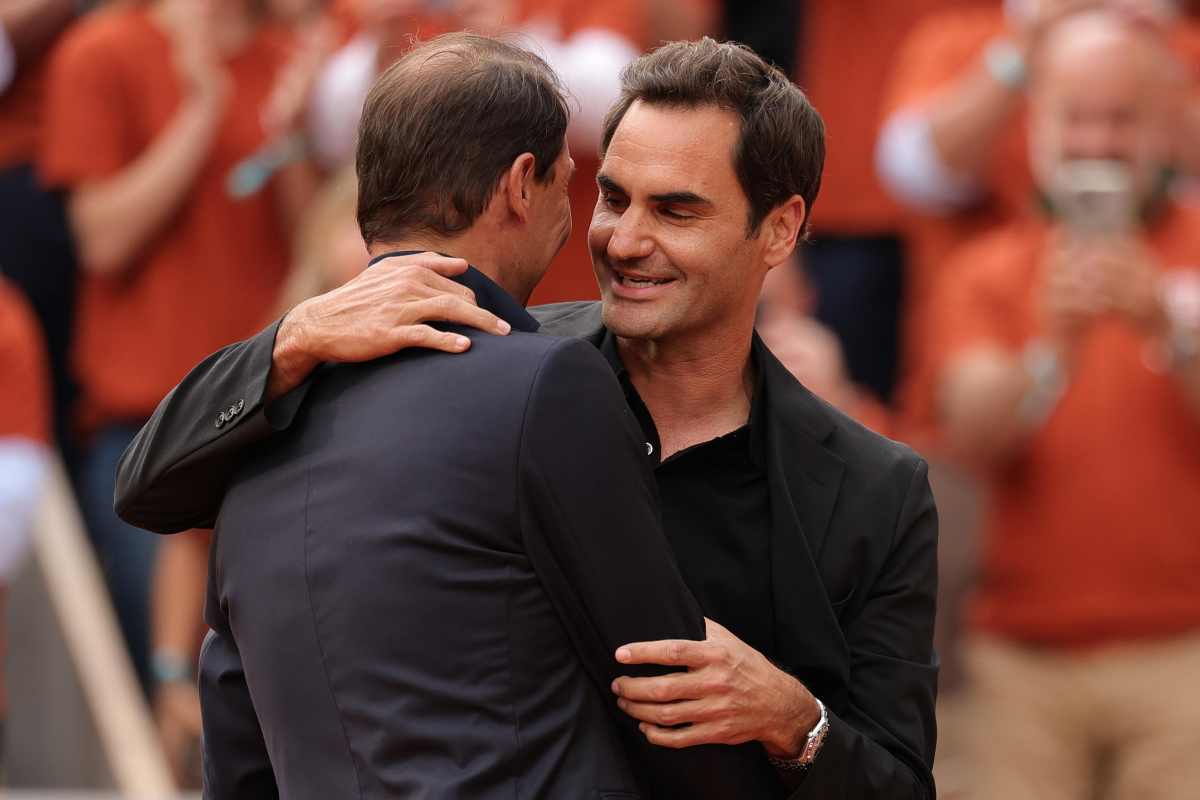 Federer abbraccia Nadal