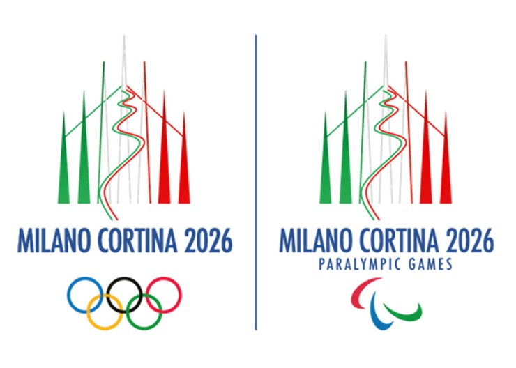 Il logo delle Olimpiadi invernali di Milano-Cortina 2026