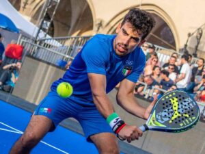 Marco Cassetta in azione con la maglia dell'Italia