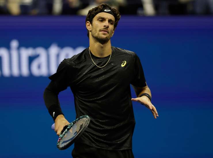 Il tennista azzurro Lorenzo Musetti 