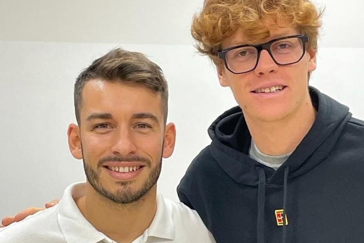 Giacomo Naldi assieme a Jannik Sinner 