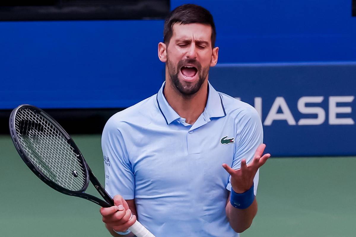 Novak Djokovic urla la sua rabbia a New York