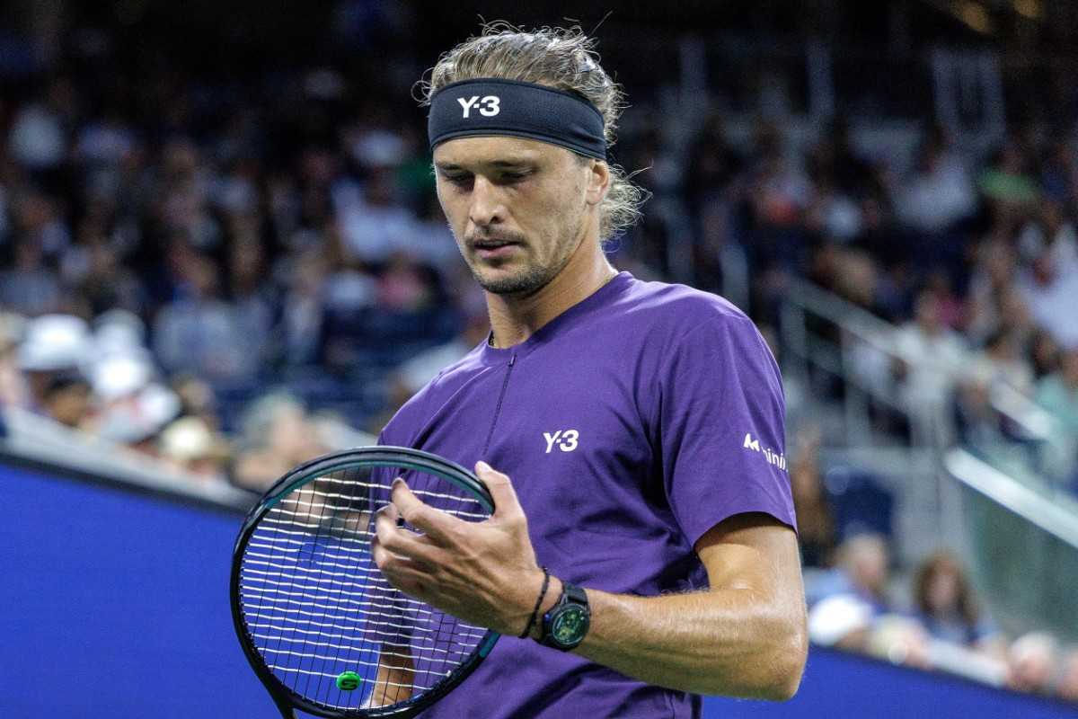 Sascha Zverev sconsolato a New York