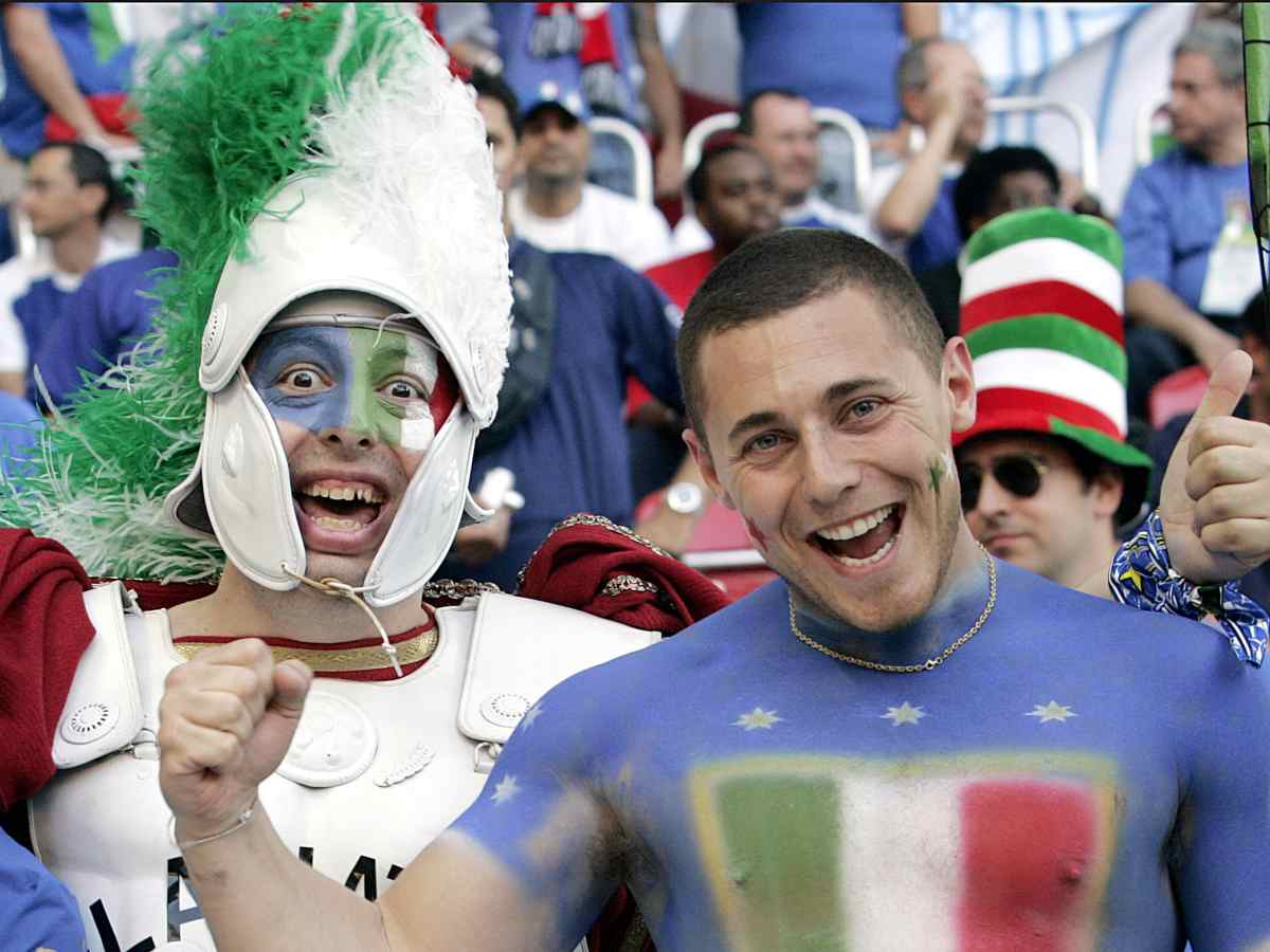 Tifosi italiani in festa