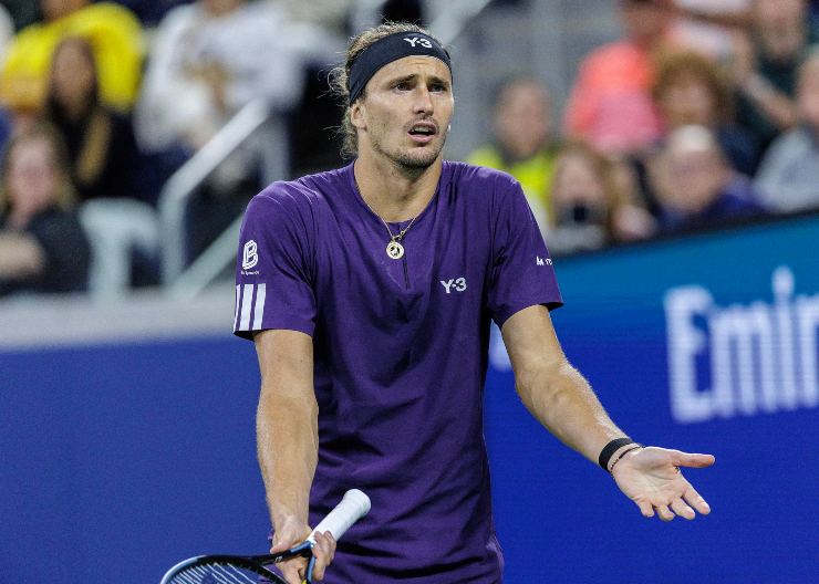 Sascha Zverev si lamenta agli Us Open
