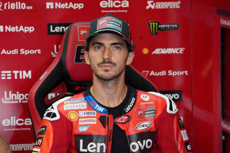 Bagnaia nel box Ducati