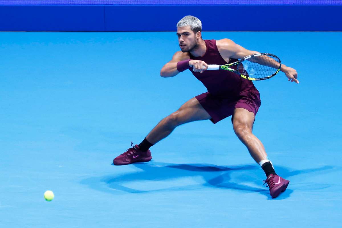 Alcaraz in campo a Tokyo