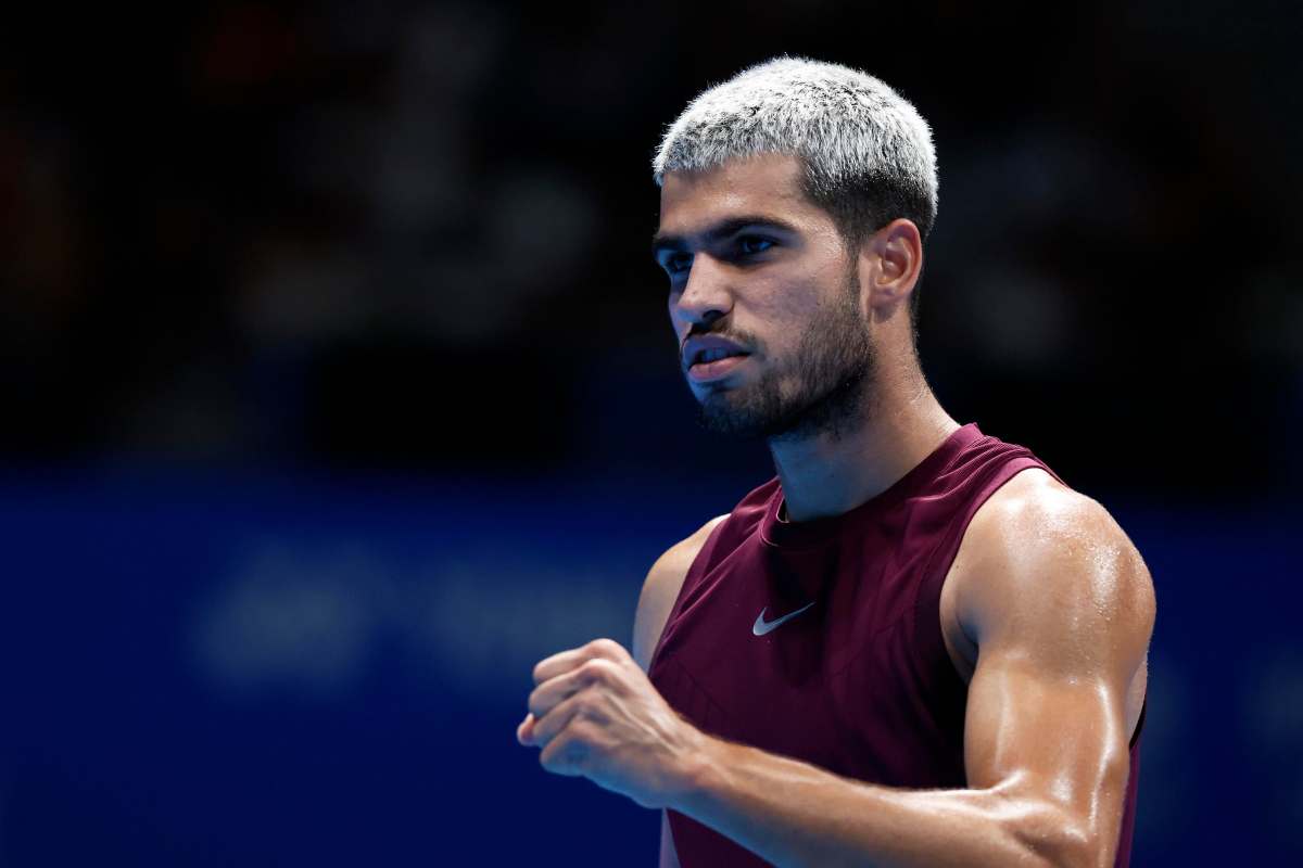 Alcaraz in campo a Tokyo