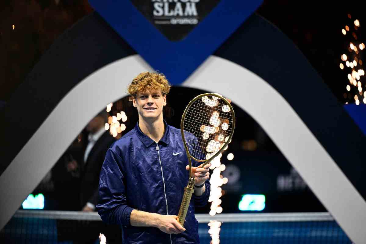 Sinner esulta in Arabia