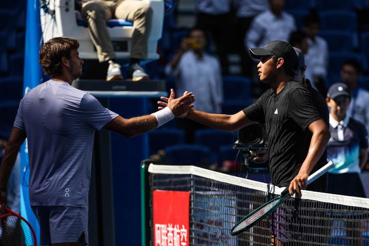 Tien e Cobolli si salutano a Pechino