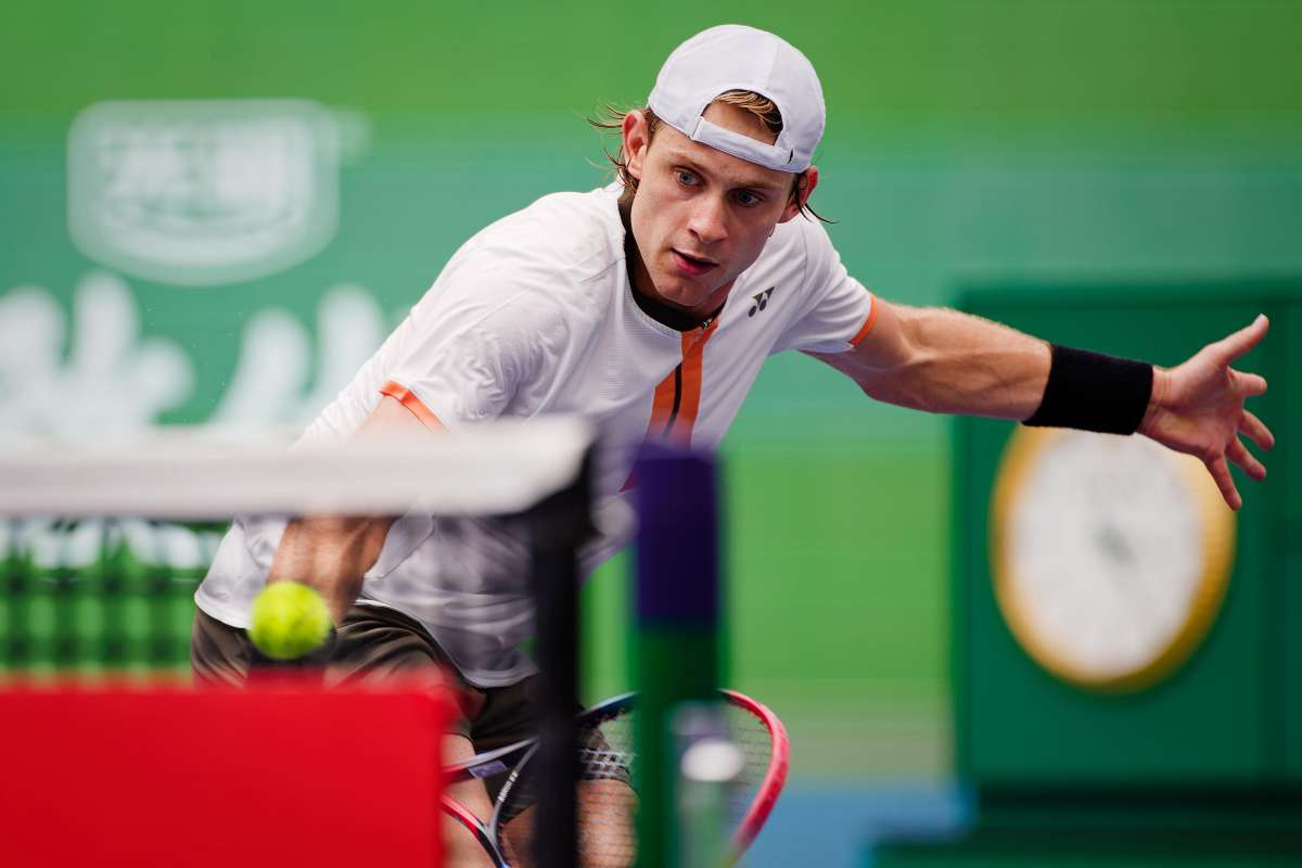 Bergs in azione con il rovescio al Masters 1000 di Shanghai